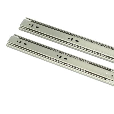 China Installation DFL 10-20 Inch Stainless Steel Single Drawer Slide Ball Bearing Slides Soft End for sale