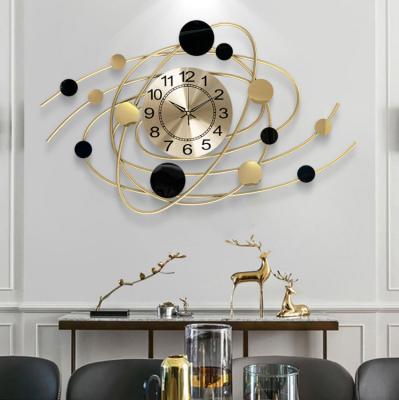 China Luxury Decoration Art Deco Wall Clock Home Modern Nordic Light Style Antique Design Decorative for Hallway for sale