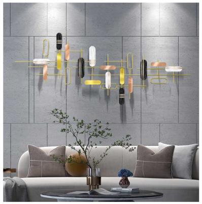 China Modern Creative Luxury Wind Pendant Light YI Iron Fashion Living Room Wall Decoration Hanging for sale