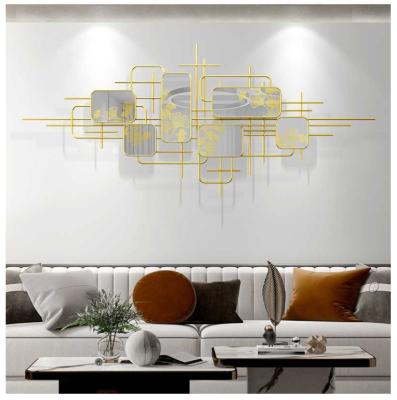 China Nordic Simple Light Luxury Iron Metal Wall Pendant Art Eco-friendly Atmosphere for sale