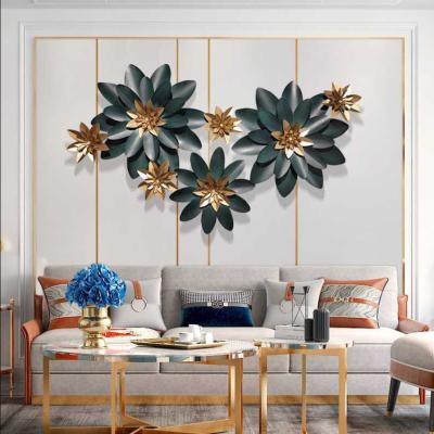 China Eco-friendly Wall Decoration Floral Design Modern Background Wall Decoration for sale