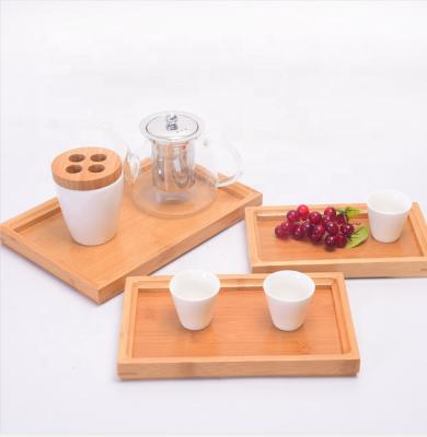 China Multifunctional decoration simplicity thickened design high quality wooden household fruit binaural tray for sale