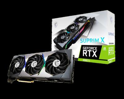 China Workstation Low Price Wholesale Spot GeForce RTX 3080 Ti SUPRIM X 12G Computer Gaming Graphics Card GPU for sale