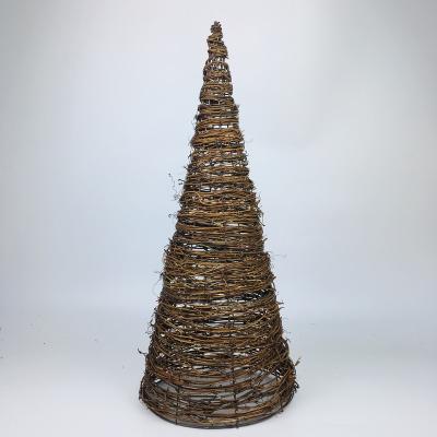 China Natural Earth Christmas Tree Handwoven PVC Christmas Tree Vine for sale