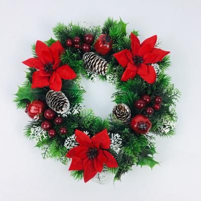 China PVC Christmas decorations, garlands, wholesale artificial flowers, pine cone christmasflowers for sale