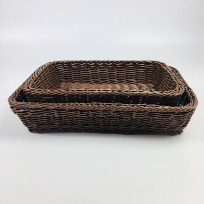 China Multifunctional Factory Direct Washable Bread Supermarket Blue Tray for sale