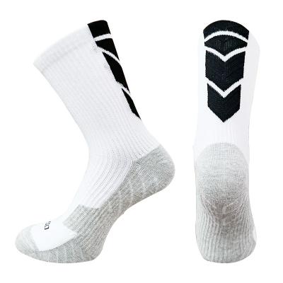 China Breathable Summer Sports Men Soccer Socks Thin Cotton Casual Football Socks for sale