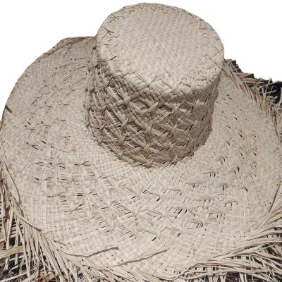 China Custom Made Vintage Wholesale White Handmade Raffia Fedora Outback Hats Fedora Formal Brim Women for sale