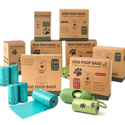 China Sustainable Pet Supplies Scented Dog Trash Bags 2022 Customized Poop Bag Biodegradable Compostable Dog Pet Waste Bags for sale