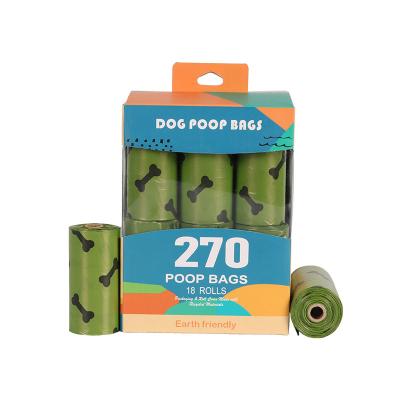 China Sustainable Customized Logo Poop Bags Outdoor Dogs ODM Sustainable Earth Friendly Biodegradable Dog Poop Bags 270 540 Counts Poop Bags for sale