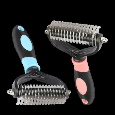 China Stocked Pet Grooming Brush Self Cleaning Automatically Dog Cat Slicker Brush Remove Dog Hairs Pet Comb for sale