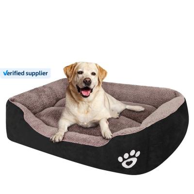 China Breathable Factory wholesale Custom eco friendly Breathable Dog Sofa Bed Dual Use Double Side Square Rectangle Pet Cat Dog Bed for sale