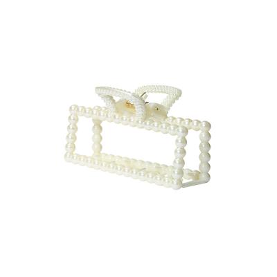 China Fashion Vintage Pearl Square Hair Clips Unique Hair Accessories Hair Clips For Girls for sale