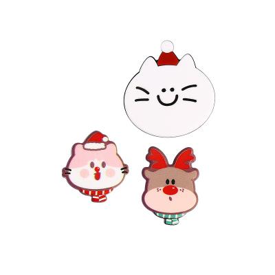 China Brooch Acrylic Christmas Pattern Accessories Fashion Cute Gift for sale