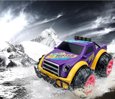 China WATER& LAND Remote Control Truck Crawler Vehicle &Land RC Toy Water Stunt Car Transform Remote Control Pickup for sale