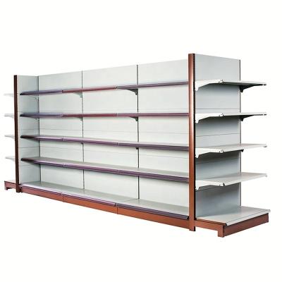 China Hot Sale Double Sided Customized Supermarket Shelves Deli Display Racks Adjustable Gandola Shelves Supermarkets for sale