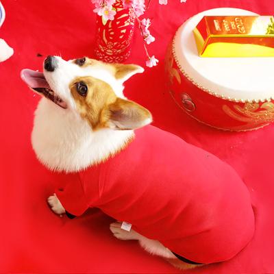 China Sustainable Wholesale Cotton Comfy Dog Clothes Pet Shirts Printed Puppy Sweatshirt Clothing Outfits for sale