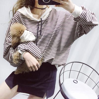 China Sustainable Cute Custom Pet Clothes Puppy Sweatshirts Striped Dog Hoodies Matching Dog and Owner Clothes for sale