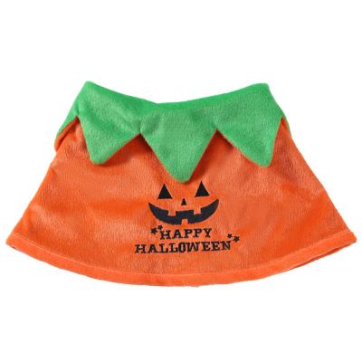 China Viable Halloween Dog Costume Set Pumpkin Cat Cloak Dog Hats Reversible Cloak Party Pet Accessory for sale