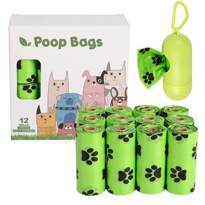 China Viable Fast Shipping Eco Friendly Biodegradable Pet Poop Bag Dog Waste Bags Set With Stand for sale