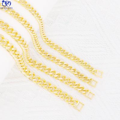 China JXX High Quality Trend Cuban Link Chains Stainless Steel Punk Thick Gold Plated Bracelet For Man And Women for sale