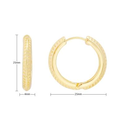 China FASHIONABLE factory price fashion hypoallergenic luxury jewelry plated earrings 18k gold earring for women for sale