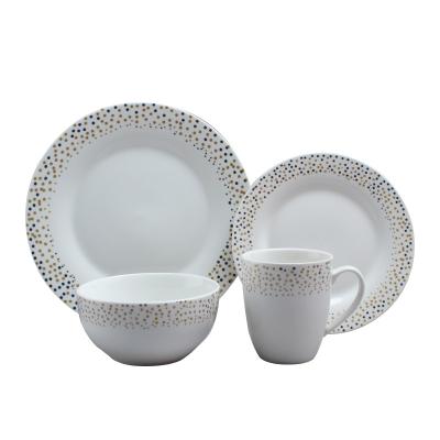 China Viable factory direct sales can support customers to customize a luxury ceramic dinner set for sale