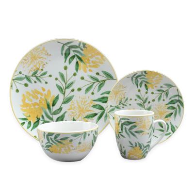 China 2022 New Sustainable Dinnerware Set Porcelain Dinnerware Set Ceramic Luxury Dinnerware for sale