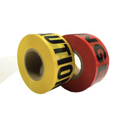 China Non-adhesive PE Caution and Danger Barricade Non-Adhesive Tape for sale