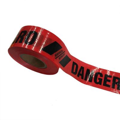 China Industrial and Construction Logo Reinforced Barrier Tape Customized Design for sale