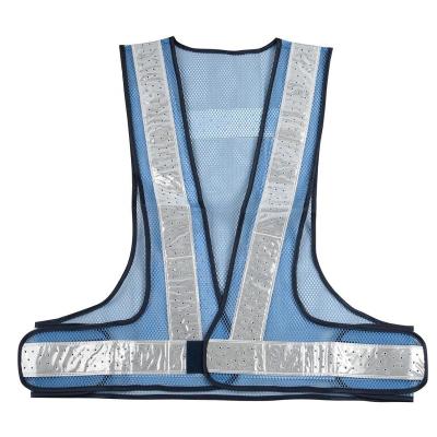 China Safety Protection New Design Warning Blue Reflective Vest for sale