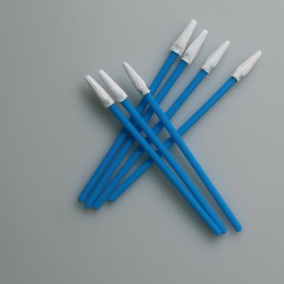 China Double Dustproof 750 Dacron Knitted Industrial Use Q Tips Cleaning Swabs Headed Cleanroom Polyester Swab for sale