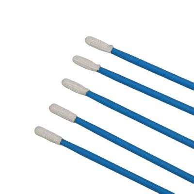 China Industrial Industrial Lint Free Small Round Head Cleaning Swabs Groove Polyester Swab for sale