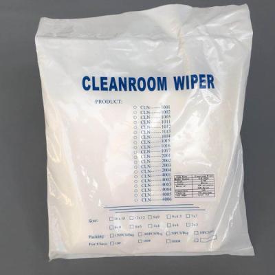 China No Dust Cleanroom Class 100-1000 75% Polyester 25% Nylon Wiper for sale