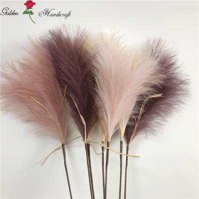 China Fashional QSLH-S0607 Amazon Hot Sale Home Decor 78cm Artificial Fluffy Fake Pampas For Vase for sale