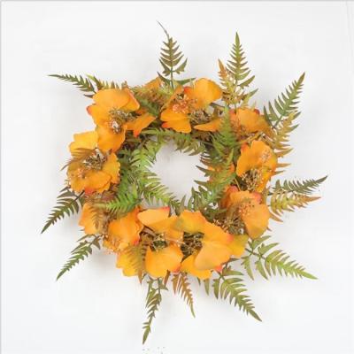 China Wedding Greenery Wreath AI-458 Greenery Wreath Farmhouse Summer Garland For Home Wall Hanging for sale