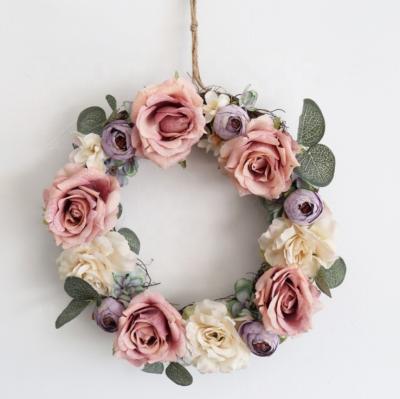 China Wedding Decoration 2019 New Design Silk Material Artificial Flower Garland For Wedding Decoration for sale