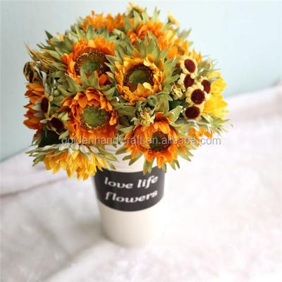 China Wholesale Single Artificial Flower China Sunflower Artificial Flowers for sale