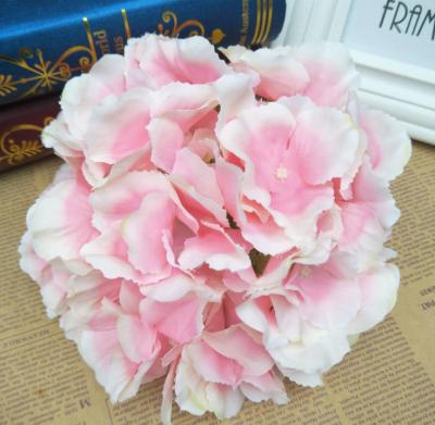 China Wholesale Durable Hydrangea Silk Flower Head For Wedding Decoration for sale