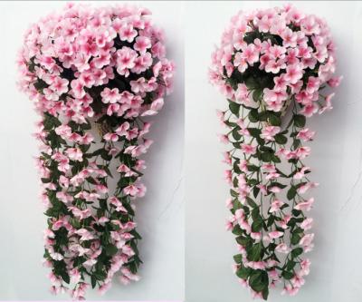 China Durable Hot Sale Hydrangea Artificial Flower Hydrangea Flower Hanging Vine for sale