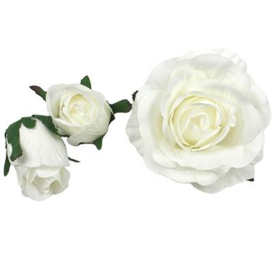 China Wedding decoration; home decoration silk rose flower head for wedding backdrop flower wall decoration for sale