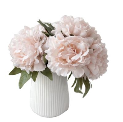 China Home decoration; Wedding decoration; Holiday decoration. High Quality Artificial Flowers Wedding Bouquets Artificial Peony Bouquet for sale