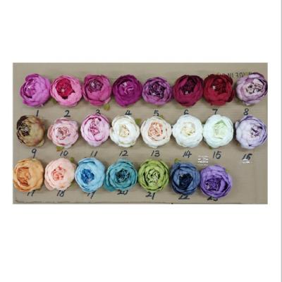 China Wholesale Peony Flower QSLH-I629 10cm Diameter Peony Flower Head Silk Flower Wedding Peony For Peony Flower Wall for sale