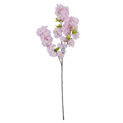 China Different Types Artificial Silk+Plastic Cherry Blossom Branch For Wedding Decor for sale