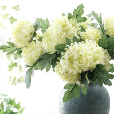 China Yellow Flower For Decoration AI-230 New Design Artificial Fabric Chrysanthemum Yellow Flower For Decoration for sale