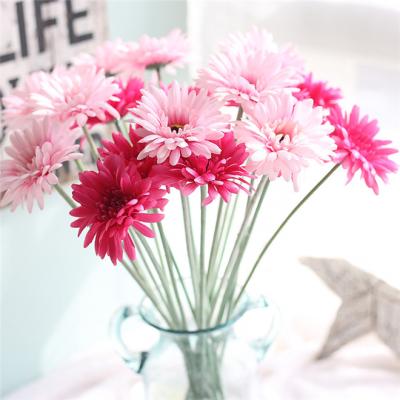 China Factory supply Y0005-4 55 cm lifelike artificial branch silk chrysanthemum flowers for sale for sale