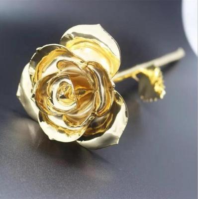 China Rose Gold Real Rose 24k Rose Natural Rose Gold Dipped Valentine's Day QSLH-W183 24K for sale