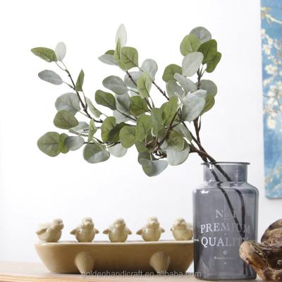 China Europe Leaf Flower Eucalyptus Artificial Topiary Twist Flower Silk Plants Leaves Artificial Eucalyptus Leaves UK for sale