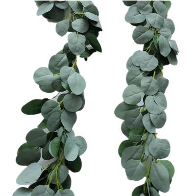 China E698 2m Realistic Custom 200 Eucalyptus Leaves Wedding Party Decoration Artificial Garland for sale