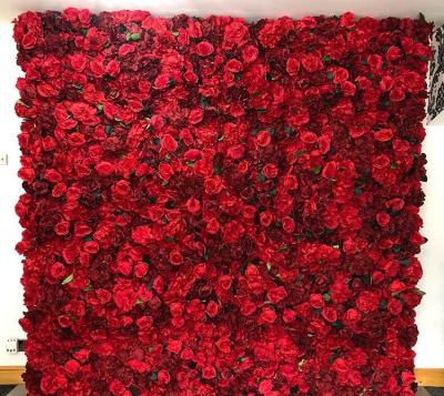 China Artificial flower factory wholesale peony silk flower wall for wedding rose wall for rose wall for sale